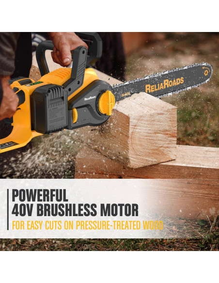Motosierra Sin Escobillas 40V 16 Pulgadas ReliaRoads