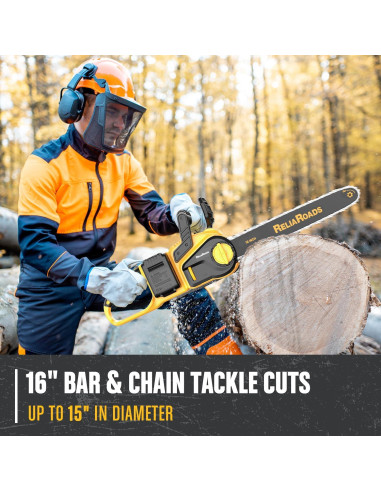 Motosierra Sin Escobillas 40V 16 Pulgadas ReliaRoads