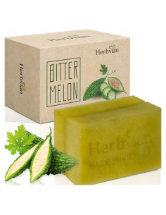 Jabón Antibacteriano Herbal 2 PCS Melón Amargo Moringa 200g