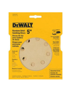 Papel de Lija DEWALT DW4307 5" Grano 120 (Paquete de 5)
