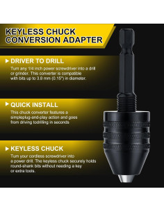 Adaptador Chuck Sin Llave Valkynos 0.6-8mm y 0.3-3.6mm 2