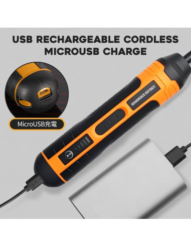 Juego de destornilladores eléctricos Darkboom 105 en 1 con LED