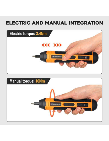 Juego de destornilladores eléctricos Darkboom 105 en 1 con LED