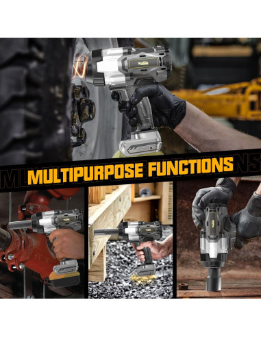 Llave de impacto inalámbrica 3/4" Dewalt 20V 2500 N.m