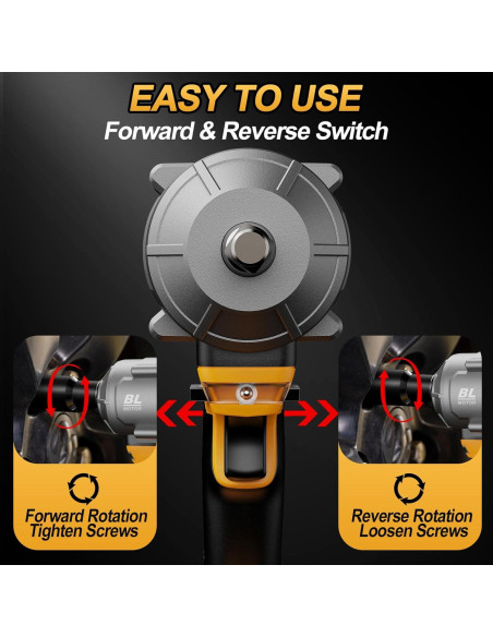 Llave de impacto inalámbrica 1/2" Labfintom 20V 1200N.m