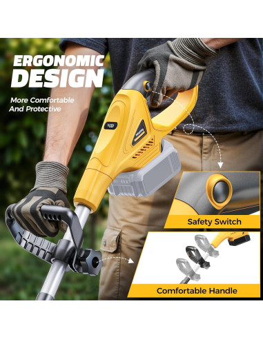 Cultivador Inalámbrico MtiolHig Dewalt 20V 500W 22.86cm