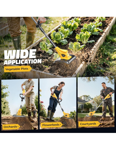 Cultivador Inalámbrico MtiolHig Dewalt 20V 500W 22.86cm