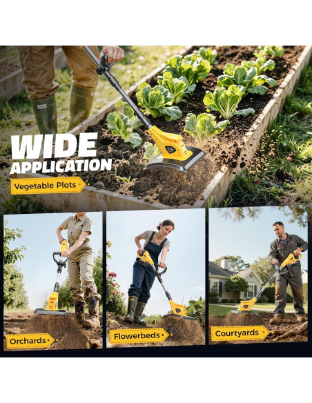 Cultivador Inalámbrico MtiolHig Dewalt 20V 500W 22.86cm