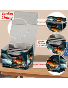 Caja de Barajas BVCLKJPOI para MTG - Almacenamiento 200 Cartas 2