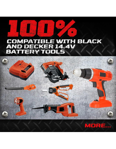 Batería Ni-MH 2P 4800mAh HPB14 para Black and Decker 14.4V