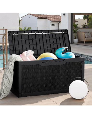 Caja de Almacenamiento JUMMICO 378.5L Impermeable Negra