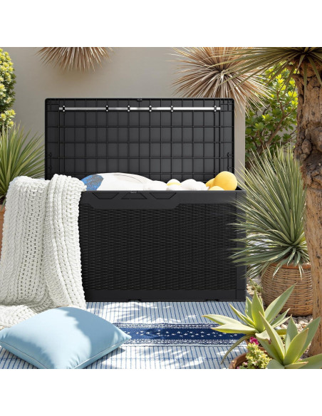 Caja de Almacenamiento JUMMICO 378.5L Impermeable Negra