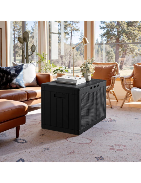 Caja de Almacenamiento JUMMICO 378.5L Impermeable Negra