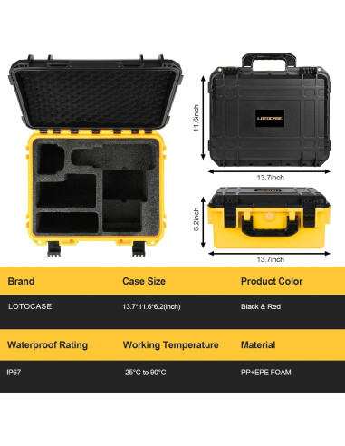 Estuche de almacenamiento Dewalt para taladro 20V Max - Resistente al agua