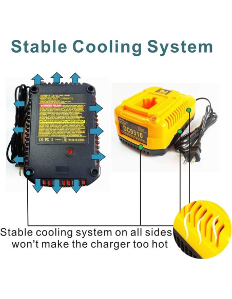 Cargador de Batería ANOITD 18V Dewalt DC9310 NiCad NiMh Cargador de Batería ANOITD 18V Dewalt DC9310 NiCad NiMh