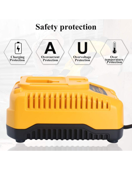 Cargador Rápido Qbmel DC9310 para Baterías DEWALT 7.2V-18V Cargador Rápido Qbmel DC9310 para Baterías DEWALT 7.2V-18V