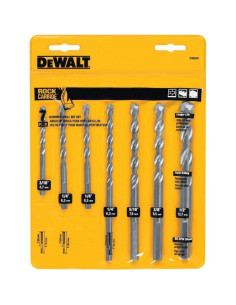 Juego de Brocas para Masonería DEWALT DW5207, 7 Piezas 2