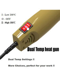 Pistola de Calor Homidic MF300L 350C Doble Temperatura 300W 2