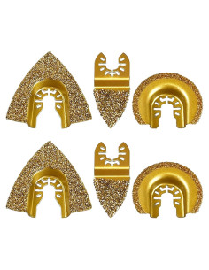 Juego de Hojas Oscilantes Wesleydrill 6 Piezas Carburo 5-8 cm