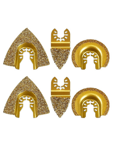 Juego de Hojas Oscilantes Wesleydrill 6 Piezas Carburo 5-8 cm