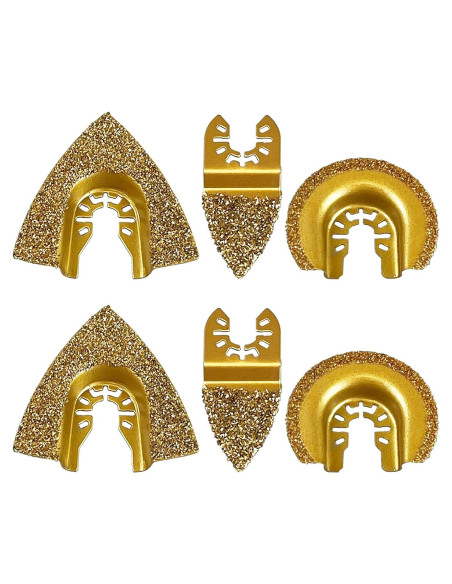 Juego de Hojas Oscilantes Wesleydrill 6 Piezas Carburo 5-8 cm