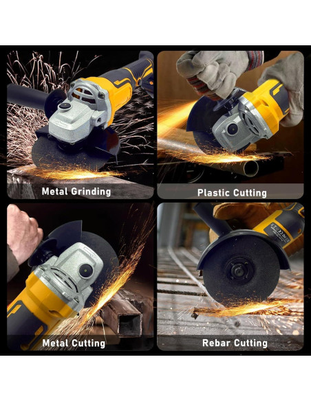 Amoladora Angular Inalámbrica DeWALT 20V 4-1/2" 11000 RPM