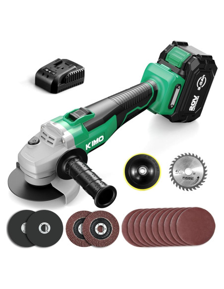 Amoladora Angular Inalámbrica KIMO 20V 11.43 cm 9000RPM