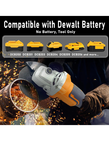 Amoladora Angular Inalámbrica DeWALT 20V 4-1/2" 11000 RPM