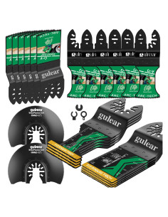 Kit de 25 Hojas de Sierra Oscilante Gulrear - Titanio, Universal