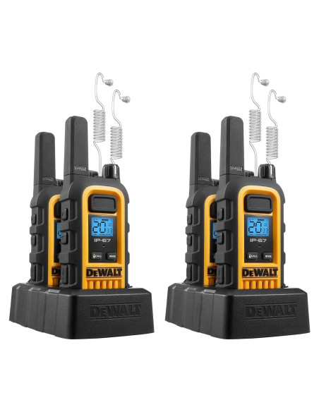 Walkie Talkies DEWALT DXFRS300 1W Impermeables 4 Unidades