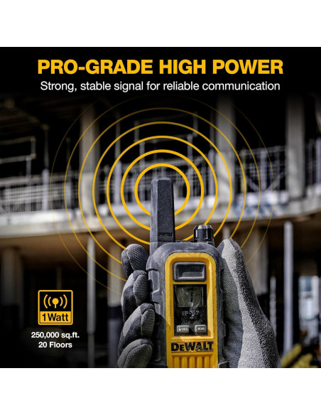 Walkie Talkies DEWALT DXFRS300 1W Impermeables 4 Unidades