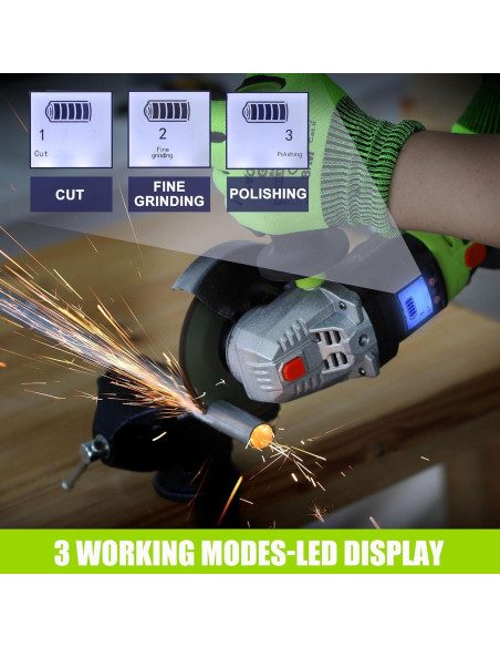 Amoladora Angular Inalámbrica FASTPRO 20V 4.0 Ah con Discos