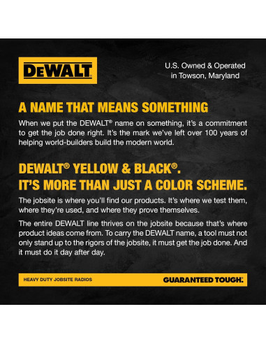 Walkie Talkies DEWALT DXFRS300 1W Impermeables 4 Unidades