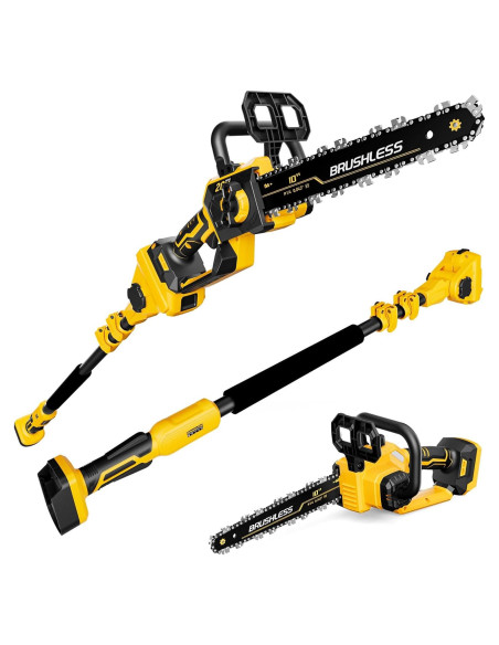 Sierra de Poste 2 EN 1 LOASCOTY 10" Inalámbrica 20V MAX