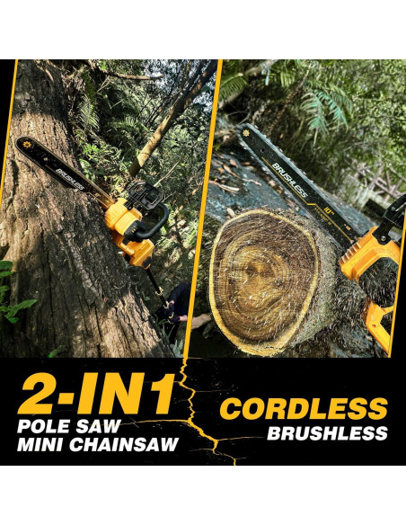 Sierra de Poste 2 EN 1 LOASCOTY 10" Inalámbrica 20V MAX