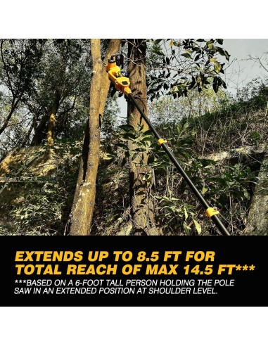 Sierra de Poste 2 EN 1 LOASCOTY 10" Inalámbrica 20V MAX