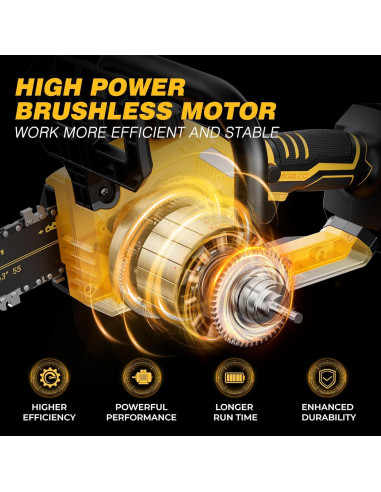 Sierra de Poste 2 EN 1 LOASCOTY 10" Inalámbrica 20V MAX