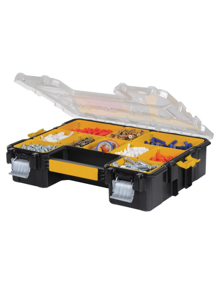 Organizador DEWALT DWST14825 con 10 Compartimentos y Asa Organizador DEWALT DWST14825 con 10 Compartimentos y Asa