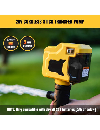 Bomba de Agua Inalámbrica Danero 20V con Varilla 720 GPH