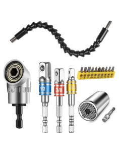 Juego de Herramientas FOUUA: Extensión Flexible y Socket Universal