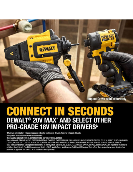 Accesorio de Pinzas PEX IMPACT CONNECT Dewalt DWAPXPIR