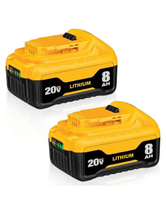 Batería de iones de litio 8.0Ah DeWalt DCB200 - 2 Paquetes