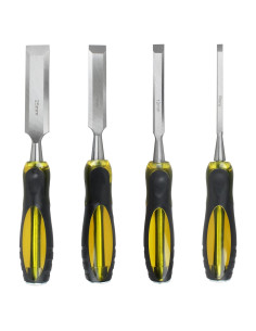 Cinceles de Madera Dewalt DWHT16063 - Acero al Carbono, 4 Piezas