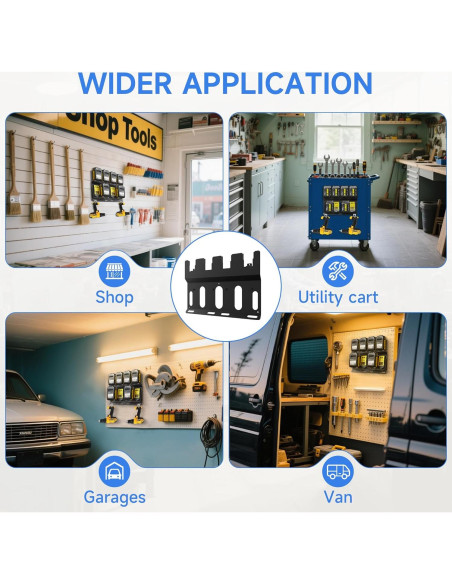 Soporte de Pared Metal DeWalt para Baterías 18V/20V y Cargador DCB112/DCB115