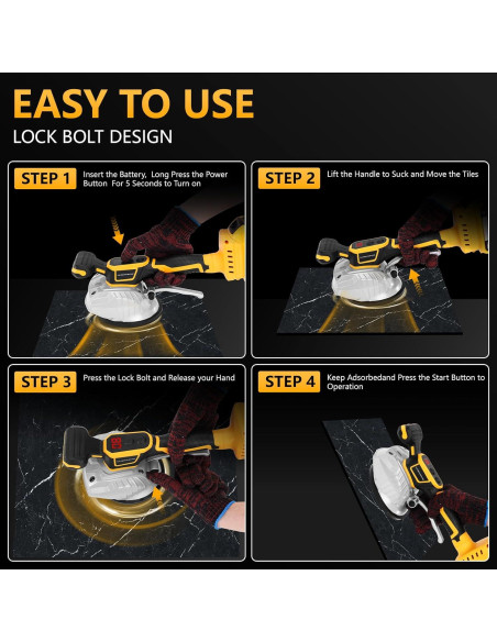 Máquina de Nivelación de Vibración de Azulejos Labfintom 20V