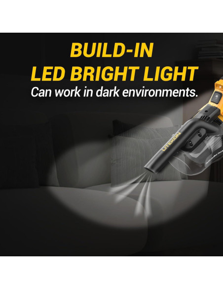 Aspiradora Inalámbrica LITEKON 125AW 700ml para 20V