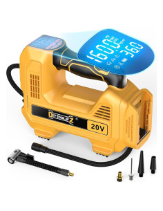 Compresor de Aire Portátil DIYtoolifz 20V 160PSI con Luz LED