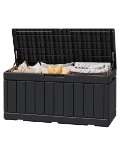 Caja de Almacenamiento Exterior Greesum 310L Negra con Cerradura