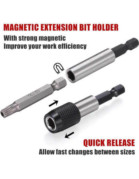 Juego de 214 Piezas de Puntas de Destornillador ARUCMIN S2