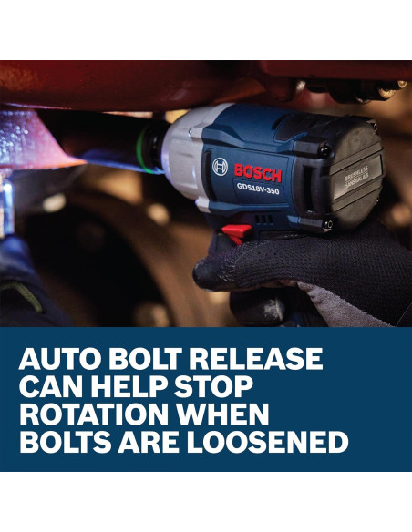 Llave de Impacto Bosch GDS18V-350 18V Sin Escobillas 1/2"